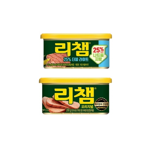 [동원] 리챔 오리지널 3캔 + 더블라이트 3캔  (통조림/캔/햄/잼)