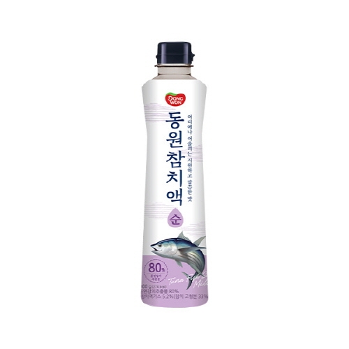 [동원] 참치액 순 500g x 4병  (물엿/식초/소스/액젖)