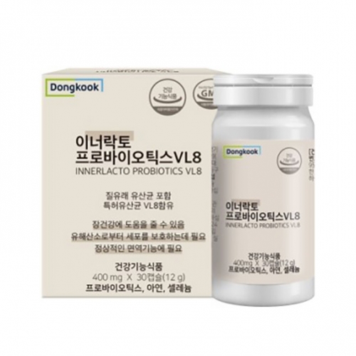 [동국] 이너락토 프로바이오틱스 VL8 400mg x 30캡슐  (건강보조식품)