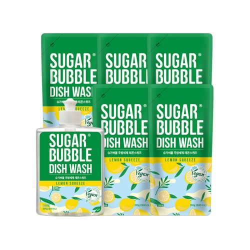 슈가버블 레몬스퀴즈 470ml 1개 + 300ml 5개  (주방세제)