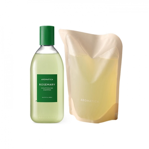 아로마티카 로즈마리 스칼프스케일링샴푸 400ml 1개 + 리필 500ml 1개  (샴푸/린스/트리트먼트)