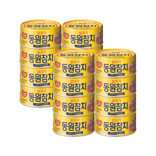 동원 라이트스탠다드 참치 90g 12개  (통조림/캔/햄/잼)
