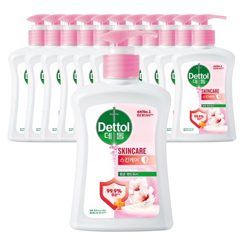 [옥시] 데톨 항균 핸드워시 스킨케어 250ml x 12개  (핸드워시/립케어/선크림)