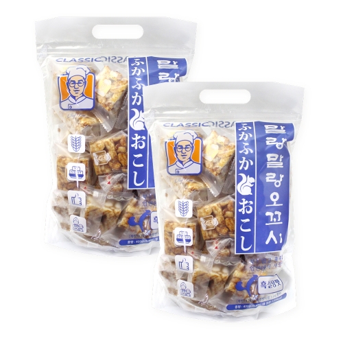 [좋은세상] 말랑말랑 오꼬시 흑설탕맛 400g x2개  (과자/껌/스낵류)