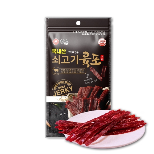 (1+1)[청호]국내산 쇠고기로 만든 소고기 육포 80g 2봉  (축산가공식품)