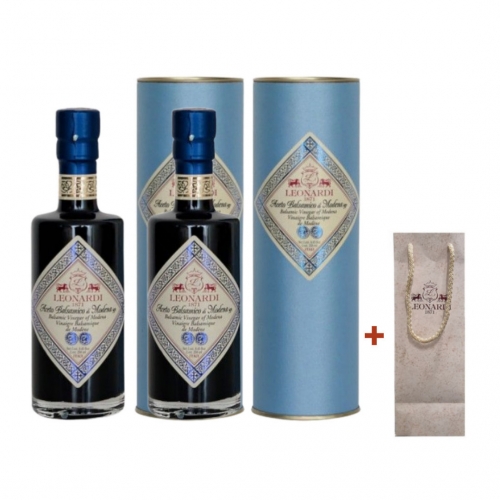레오나르디 모데나산 발사믹식초 비니거 2메달 블루 4년 숙성 250ml 2개+쇼핑백 2개  (물엿/식초/소스/액젖)