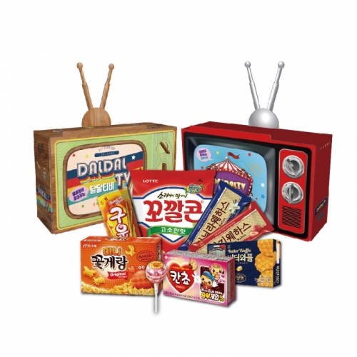 [롯데] 달달티비 8종세트  (과자/껌/스낵류)