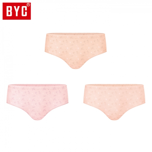 BYC여성 미디 3매입 삼각팬티 DOLF2229  (일반/미니팬티(2~5매입))