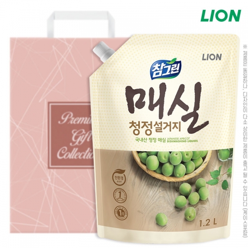 (종이쇼핑백)참그린매실1.2L(리필)  (주방세제)