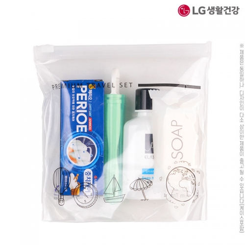 엘지 여행용4종4호(샴푸,비누,치약,칫솔)(벌크)  (샴푸/린스/트리트먼트)