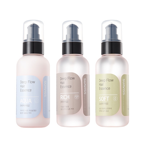 [수아비스] 딥 플로우 헤어에센스 120ml (리치/소프트/아쿠아 1택)  (헤어스타일링/헤어영양제)
