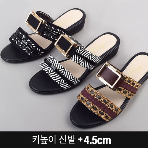 [DM-라비쥬] 여성슬리퍼 여성블로퍼  통굽슬리퍼 키높이슬리퍼 스트랩여성슬리퍼 바캉스샌들  (샌들/뮬/슬리퍼)
