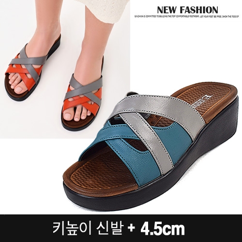 [WS-엑스] 여성슬리퍼 여성뮬 여름슬리퍼 여성통굽슬리퍼  키높이슬리퍼 근무화 사무실화  (샌들/뮬/슬리퍼)