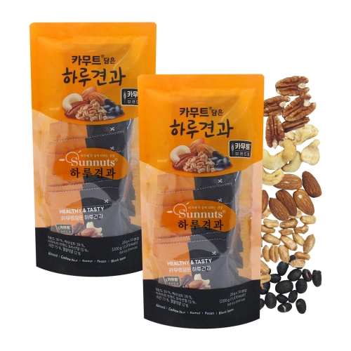 [좋은세상] 카무트 담은 하루견과 20gx10봉 x2개  (견과류(기타)/약단밤/밤)
