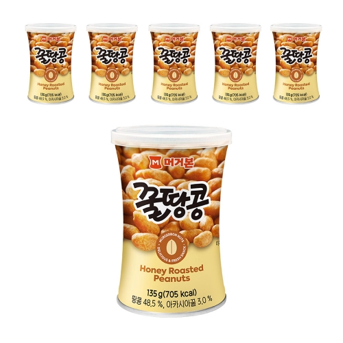 [MURGERBON] 머거본 꿀땅콩 135g x6개  (견과류(기타)/약단밤/밤)