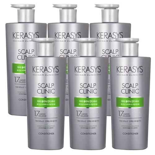 [애경] 케라시스 두피 클리닉 단백질 컨디셔너 600ml x 6개  (샴푸/린스/트리트먼트)