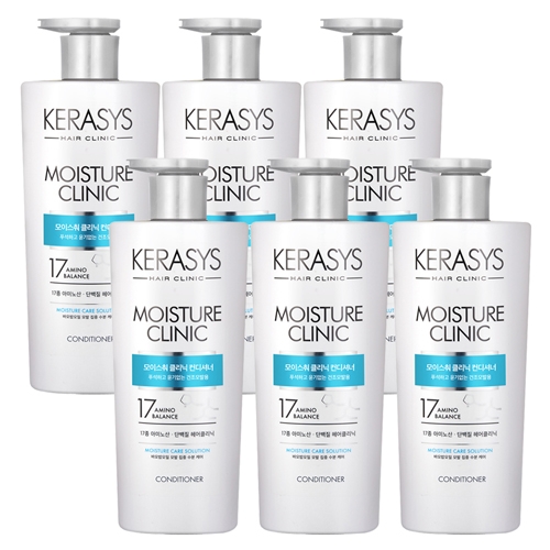 [애경] 케라시스 모이스춰 클리닉 단백질 컨디셔너 600ml x 6개  (샴푸/린스/트리트먼트)