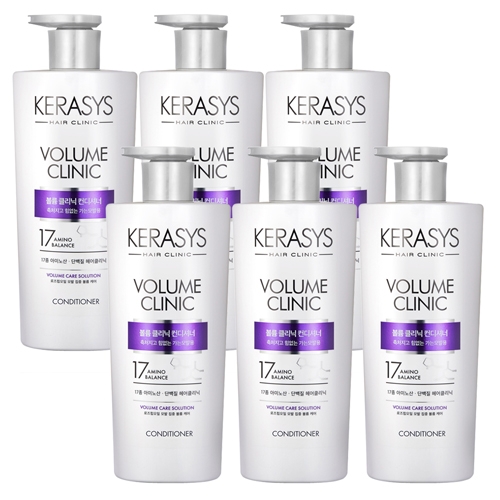[애경] 케라시스 볼륨 클리닉 단백질 컨디셔너 600ml x 6개  (샴푸/린스/트리트먼트)