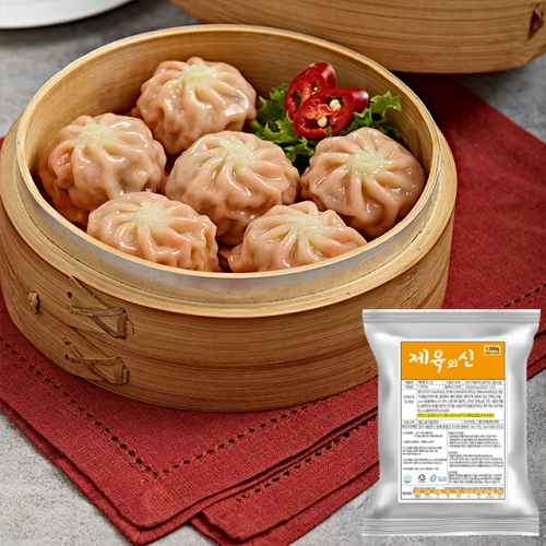 풀잎마켓 매콤 제육만두 1kg x 1팩  (만두/국수/스파케티/냉면)