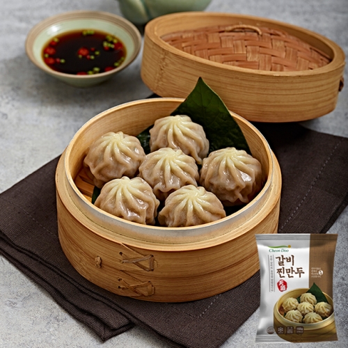 풀잎마켓 전자레인지용 갈비찐만두 168g x 5팩  (만두/국수/스파케티/냉면)