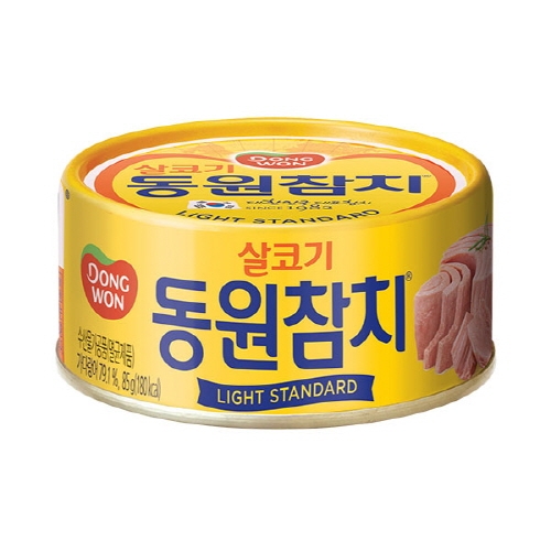 [동원] 라이트 스탠다드 참치 85g x 10캔  (통조림/캔/햄/잼)