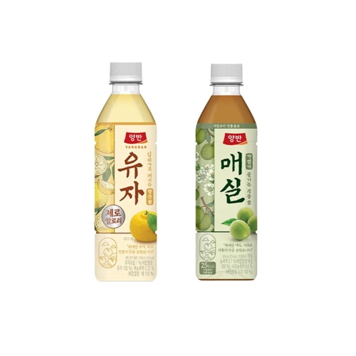 [동원] 양반 유자 500mL 12병 + 매실 500mL 12병  (과즙음료)