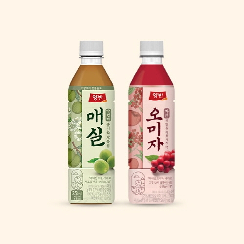 [동원] 양반 오미자 500mL 12병 + 매실 500mL 12병  (과즙음료)