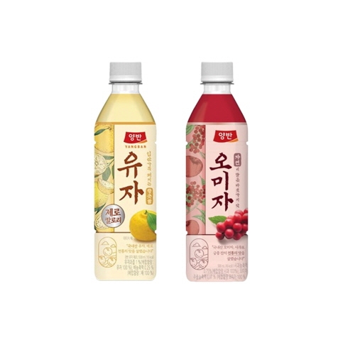 [동원] 양반 오미자 500mL 12병 + 유자 500mL 12병  (과즙음료)