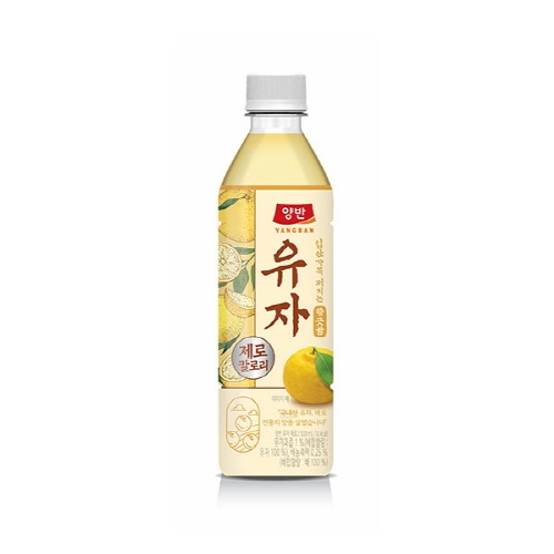 [동원] 양반 유자 제로 500ml x 12병  (과즙음료)
