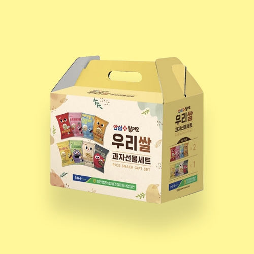 청원생명농협 열풍으로 구운 우리과자 선물세트 (25g X 12봉 콜레스테롤제로 글루텐프리)  (과자/껌/스낵류)