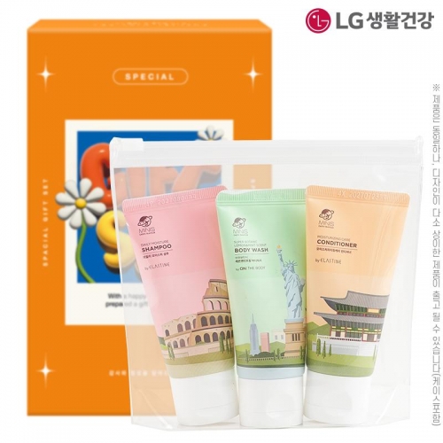 엘지 여행용3종1호(샴푸,린스,바디)  (샴푸/린스/트리트먼트)