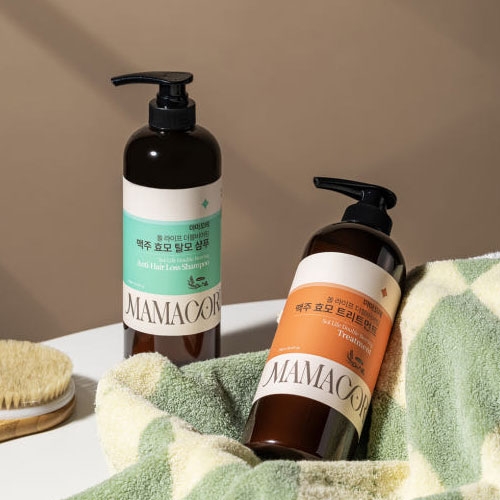[마마꼬레] 솔라이프 더블비어링 맥주효모 탈모샴푸 & 트리트먼트 750ml (부직포쇼핑백 포함)(박스 X)  (샴푸/린스/트리트먼트)