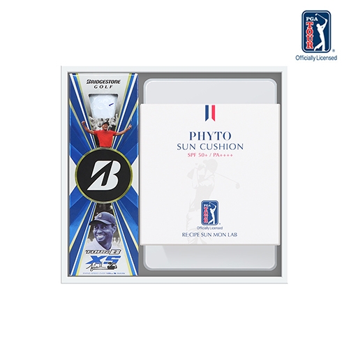 [레시피 PGA TOUR] 선몬랩 선쿠션 17g + 브릿지스톤 타이거우즈 골프공3구  (기능성화장품)