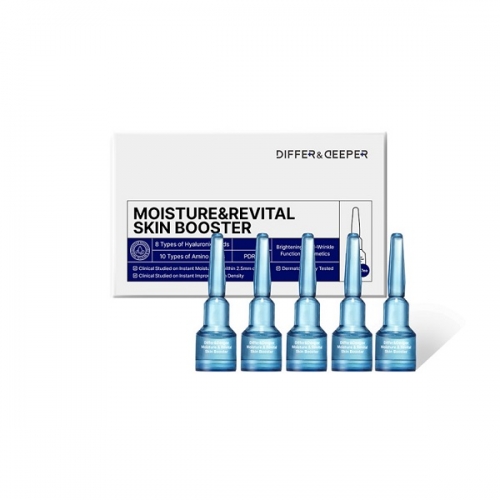 [디퍼앤디퍼] 모이스처&리바이탈 스킨부스터 스타터팩 (2ml x 5ea)  (에센스/세럼/앰플/오일)