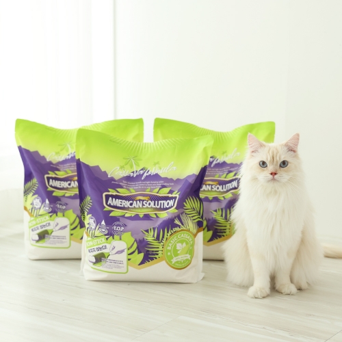 아메리칸솔루션 카사바 베이직 4.55kg 먼지없는 고양이모래 x3봉(1박스)  (위생/배변)