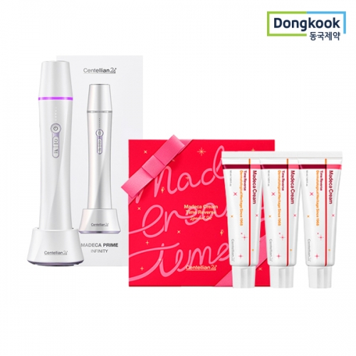 [동국제약] 센텔리안24 마데카 프라임 인피니티 화이트 DKPC24I-1 + 샤이닝 마데카 에디션 (마데카크림 타임리버스 50ml x 3개입)  (면도용품/기타이미용품)