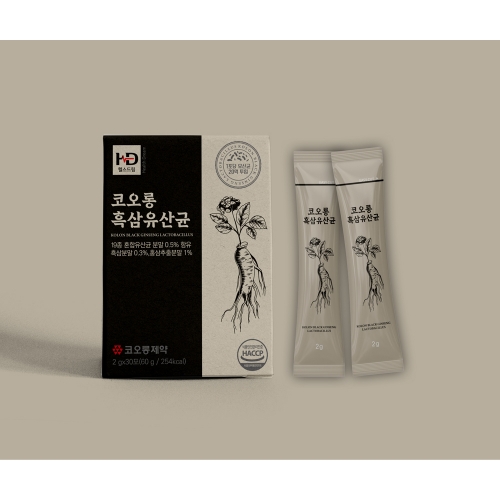 [코오롱제약] 흑삼유산균 2g * 30포(60g)/1개월분  (비타민/GNC)