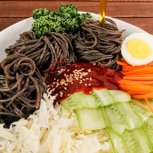 30년 전통 얼음골 막국수세트(비빔막국수 5인분+5인분 덤!)(면10개/육수3개/비냉양념10개)  (만두/국수/스파케티/냉면)