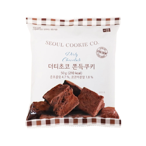 서울쿠키 수제쫀득쿠키 50g X 4개 더티초코  (과자/껌/스낵류)