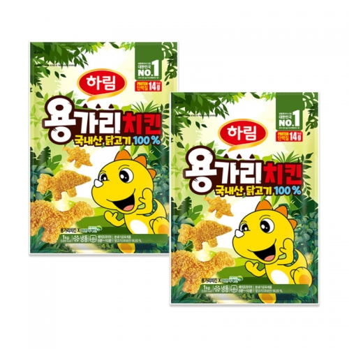 [하림] 용가리치킨 1kg 2개 세트  (튀김류/어묵류)