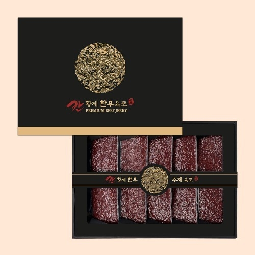 [칸 수제] 황제 1++한우육포 선물세트 300g / 60g*5팩  (축산가공식품)