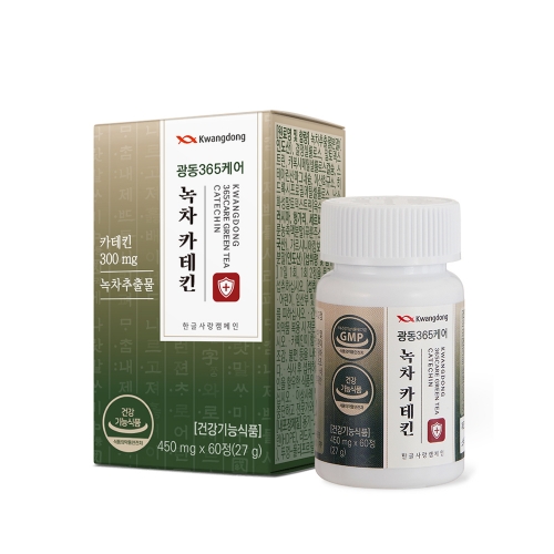 광동 365케어 녹차 카테킨 450mg x 60정  (기타 건강식품)