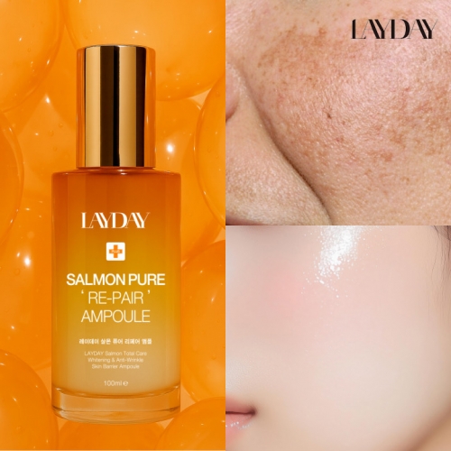 [레이데이] PDRN 연어주사 재생앰플 100ml 기미 검버섯 잡티 케어 화이트닝 탄력 앰플  (에센스/세럼/앰플/오일)