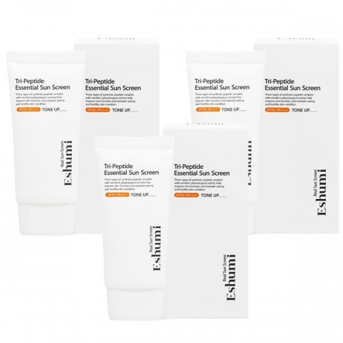 [Eshumi] 애슈미 트리 펩타이드 에센셜 SPF50+ PA++++ 톤업 선 스크린 50g x 3개  (핸드워시/립케어/선크림)