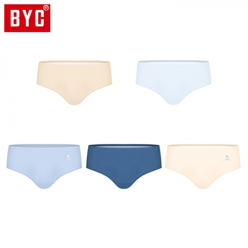 BYC여성 60수면스판 미디 요일 삼각팬티 P2243  (일반/미니팬티(2~5매입))