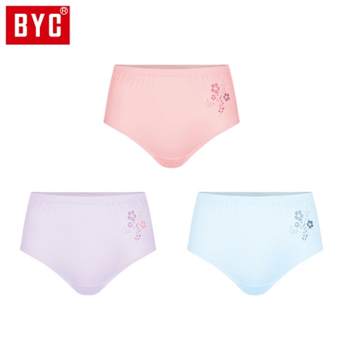 BYC여성 맥시 3매입 삼각팬티 P5341  (일반/미니팬티(2~5매입))