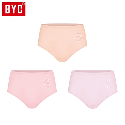 BYC여성 맥시 3매입 삼각팬티 P5373  (일반/미니팬티(2~5매입))
