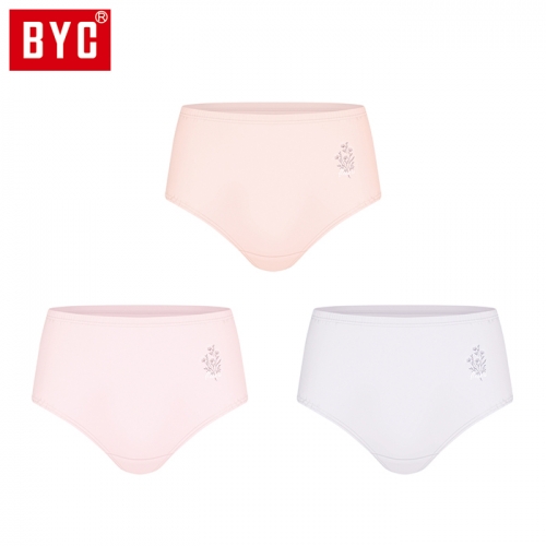 BYC여성 맥시 3매입 삼각팬티 P5377  (일반/미니팬티(2~5매입))