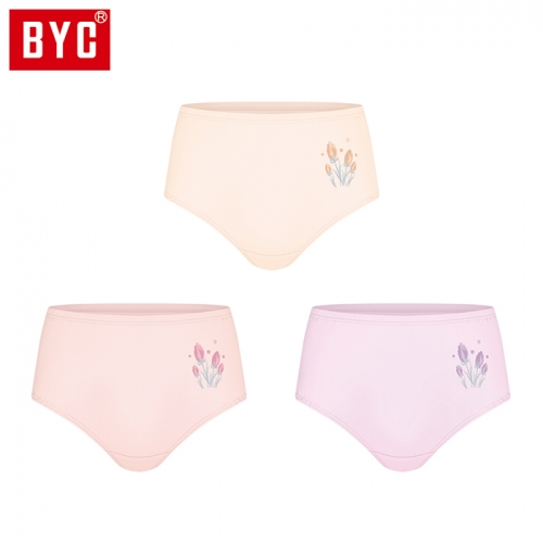 BYC여성 맥시 3매입 삼각팬티 P5376  (일반/미니팬티(2~5매입))