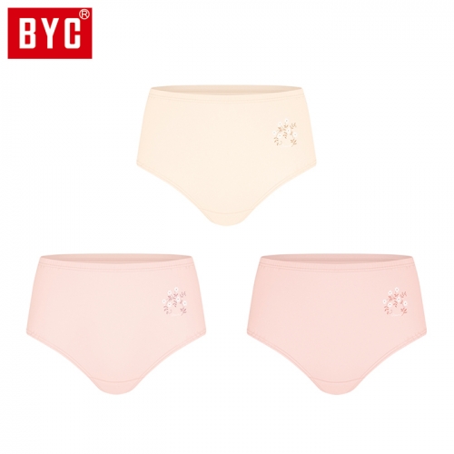 BYC여성 맥시 3매입 삼각팬티 P5374  (일반/미니팬티(2~5매입))